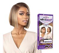 Sensationnel Whatlace Anisha - Parrucca con pizzo frontale, annodata a mano, senza colla, sintetica con densità naturale e attaccatura dei capelli sfoltita, 33 x 15,2 cm, balayage color caffè