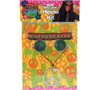 Sensazione Groovy Kit 1960s Hippie Costume Hippy Kit Adulti Uomo Donna