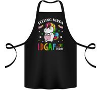 Sensazione Idgaf Oggi Divertente Offensiva Unicorno Cotone Grembiule 100%