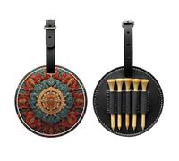 Sense of History Wreath - Borsa portaoggetti per tee da golf, facile da trasportare e più efficiente nel giocare a golf, colore: Nero