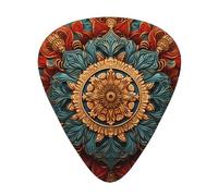 Sense of History Wreath - Set di plettri stampati, 12 pezzi, sottili, medi e spessi, adatti per chitarra, basso, chitarra elettrica e ukulele