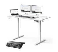 SENSE7 Nojo Light Scrivania Elettrica Bianca 120x60cm, Regolabile in Altezza 72-118cm - Scrivania Sit-Stand Minimalista con Memoria e Motore Silenzioso - Ideale per Smart Working