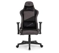 SENSE7 Poltrona da gioco Spellcaster Edizione Senshi XL, ergonomico, cuscini lombari regolabili, inclinazione regolabile, funzione di oscillazione, sedia da gioco in tessuto, 150kg, sedia PC grigia