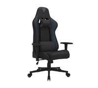 SENSE7 Poltrona da gioco Spellcaster, ergonomico con cuscini lombari regolabili, inclinazione regolabile, sedia da gioco con oscillazione, sedia da ufficio in similpelle 150kg, sedia PC nera-blu