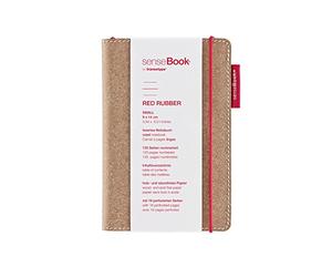 SenseBook 75020601 Taccuino in Pelle a Righe e Chiusura con Elastico, Piccolo