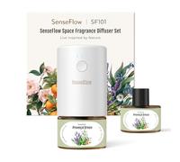 SenseFlow Diffusore di Oli Essenziali SF101 PRO Ultrasuoni Senza Acqua Profumatore per Ambienti, 100% Vegetale, Aroma Fino a 120 Giorni, LED, Ideale per Casa, Hotel e Studio - Provençal Breeze