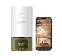 SenseFlow Diffusore di Oli Essenziali Wi-Fi SF101S Pro - Ultrasuoni Senza Acqua Profumatore per Ambienti, 100% Vegetale, Aroma 120 Giorni, LED, Ideale per Casa, Hotel e Studio -Sencha Giapponese