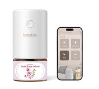 SenseFlow Diffusore di Oli Essenziali Wi-Fi SF101S PRO - Ultrasuoni Senza Acqua Profumatore per Ambienti, 100% Vegetale, Aroma 120 Giorni, LED, Ideale per Casa, Hotel e Studio -Brezza di Orchidea