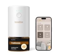 SenseFlow Diffusore di Oli Essenziali Wi-Fi SF101S - Ultrasuoni Senza Acqua Profumatore per Ambienti, 100% Vegetale, Aroma 120 Giorni, Luce LED, Ideale per Casa, Hotel e Studio - Incenso