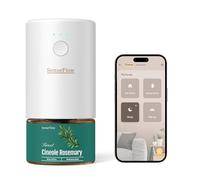 SenseFlow Diffusore di Oli Essenziali Wi-Fi SF101S - Ultrasuoni Senza Acqua Profumatore per Ambienti, 100% Vegetale, Aroma 120 Giorni, LED, Ideale per Casa, Hotel e Studio- Rosmarino Cineolo