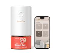 SenseFlow Diffusore di Oli Essenziali Wi-Fi SF101S - Ultrasuoni Senza Acqua Profumatore per Ambienti, 100% Vegetale, Aroma 120 Giorni, Luce LED, Ideale per Casa, Hotel e Studio - Rosa Damascena