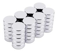 Sensei 40 pezzi Magnete rotondo al neodimio 8x3 mm, piccoli magneti a disco molto forti per lavagna magnetica, calamite per frigorifero