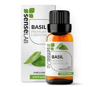 SenseLAB Olio Essenziale di Basilico - Terapeutico Naturale e Puro al 100% per Umidificatore e Diffusore di Aromaterapia - per Concentrazione e Cura Dei Capelli (10ml)