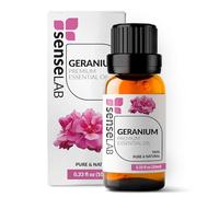 SenseLAB Olio Essenziale di Geranio - Terapeutico Naturale e Puro al 100% per Umidificatore Diffusore di Aromaterapia - Cura Della Pelle, Rilassante e Lenitivo (10 ml)