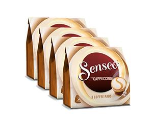 Senseo Cappuccino Classico, Schiuma di Latte, Nuova Ricetta, 4 x 8 Cialde di Caffè