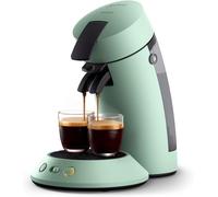 Senseo - Macchina da caffè a cialde Original Plus, tecnologia caffè a cialde, plastica riciclata, verde deserto (CSA210/80)