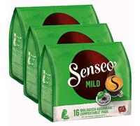 Senseo Mild / Leggero, Nuovo design, Set da 3 Confezioni x 16 Cialde di Caffè