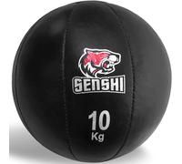 Senshi Japan Palla medica in pelle da 10 kg per fitness, allenamenti, allenamento, aerobica Slam e palla da parete ponderata