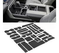 SENSHINE Fodera personalizzata per accessori Toyota Tundra 2022 2023 2024, inserti per portabicchieri, tappetini per console centrale, fodere per tasche porte, 30 pezzi (finiture nere)