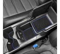 SENSHINE for Honda CR-V CRV Accessories 2020 2021 2022 Cup Holder Insert Center Console Liner Trim Door Packet Mats Non-Slip Anti Dust Premium Custom Interior 20PC Set (Blue Trim)