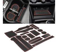 SENSHINE Inserti per portabicchieri per accessori Subaru Forester 2019 2020 2021 2022 2023 2024 Fodera per console centrale per porta tasca tappetini antiscivolo antipolvere per portabicchieri interni