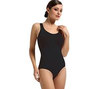 Body Contenitivo Modellante a Spalla Larga Senza Cuciture Seamless - Made in Italy, Nero, L/XL