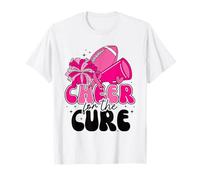 Sensibilizzazione del nastro calcistico Cheer for the Cure Breast Cancer Maglietta