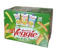 Sensible Portions Garden Veggie Snack Straws Shape Chips Variety Pack, 30 Count
