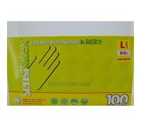 Sensilatex Guanti In Lattice Monouso Taglia L 100 Pezzi