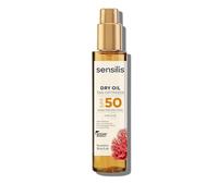 Sensilis - Olio solare per il corpo abbronzante, protegge e alimenta l'abbronzatura, con filtri SPF50 e oli nutrienti di origine naturale, fragranza estiva - 150 ml