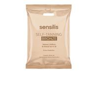 Sensilis - Salviette autoabbronzanti tono intenso, abbronzanti in modo naturale e progressivo, con DHA Vegetale ed estratti idratanti, fragranza delicata - Dark