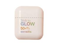 Sensilis - Glow Stick SPF50, barra di protezione solare, protegge la pelle dai raggi UVA e UVB, previene l'iperpigmentazione, effetto glow, applicazione precisa, tutti i tipi di pelle - Stick 10 g