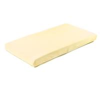 SENSILLO - Lenzuolo a pieghe 120x60 cm - Lenzuolo in jersey di cotone - Lenzuolo elastico per culla, con elastico, facile da tirare, universale per bambine e bambini - Giallo