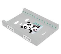 SENSILLO SFasciatoio irrigidito Safety System - Comodo da usare - Materiali sicuri - Nessuna sostanza nociva - Installazione universale - 70 cm - Panda africano grigio