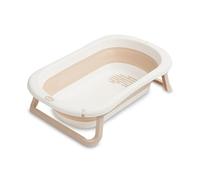 SENSILLO Vaschetta Pieghevole per Bambini - Vaschetta Pieghevole per Bambini - Dalla Nascita, 0-24 Mesi, 78x49x20,5cm - con Piedini Antiscivolo E Tappo Di Scarico - Foldi Beige