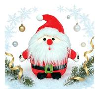 Sensing Santa - Beat-Responsive, Lightweight Sound-Activated Figure | Holiday Rhythm Toy With Built-In Speaker, Fabric For Kids Nursery Room Playtime Party