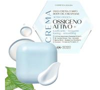 SENSO NATURALE Olio Corpo Solido Ossigeno Attivo Tonificante e Levigante, Crema Rassodante Profumata, Drenante ed Elasticizzante, Anticellulite con Vitamina E, 100% Naturale e Vegano