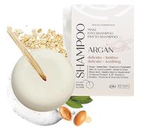 Senso Naturale Shampoo Solido Lenitivo per Cute Sensibile, Shampoo Delicato per Lavaggi Frequenti con Olio di Argan e Avena | 100% Ecologico, Naturale e Vegano (1)