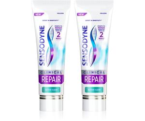 Sensodyne Clinical Repair Active Clean dentifricio 2x75 ml