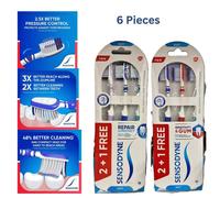 Sensodyne Deep Clean Spazzolino Regolare Soft Set 3 Pezzi x 2 Pack