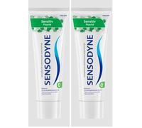 Sensodyne Dentifricio al fluoro sensibile, 75 ml, dentifricio quotidiano per la protezione contro la carie, per denti sensibili al dolore (Confezione da 2)