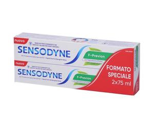 Sensodyne F-previon denti forti e gengive sane con tripla azione pulizia 2 x 75ml