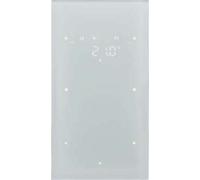 Sensor 2 fases confort con termostato, berker TS sensor de hager, cristal, blanco polar