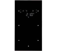 Sensor 2 fases confort con termostato, berker TS sensor de hager, negro