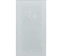 Sensor 3 fases con termostato, berker TS sensor de hager, cristal, blanco polar