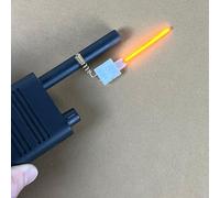 Sensore a diodi RF con luce LED e antenna in rame pieno per segnali radio UHF da talkie (giallo)