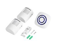 Sensore a infrarossi di movimento allarme rilevatore wireless ingresso campanello con ricevitore e trasmettitore 38 indicatori LED Chime Tunes (2+1)