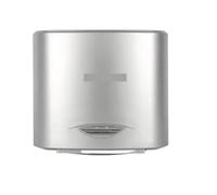 Sensore a infrarossi for asciuga mani elettrico WC, asciugatrice automatica Interruttore aria calda for bagno Installazione senza perforazione Soffio,Asciugatura rapida(Silver)