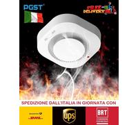 SENSORE ANTINCENDIO WIRELESS RILEVATORE FUMO ALLARME CON APP E ACUSTICO
