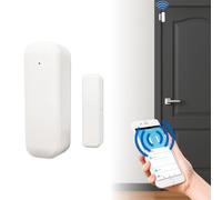 Sensore apertura porta finestra WiFi LED ATOMANT, avviso in tempo reale sul telefono, rilevatore porta aperta intelligente compatibile con Smart Life, Tuya, Google Home e Alexa, installazione senza